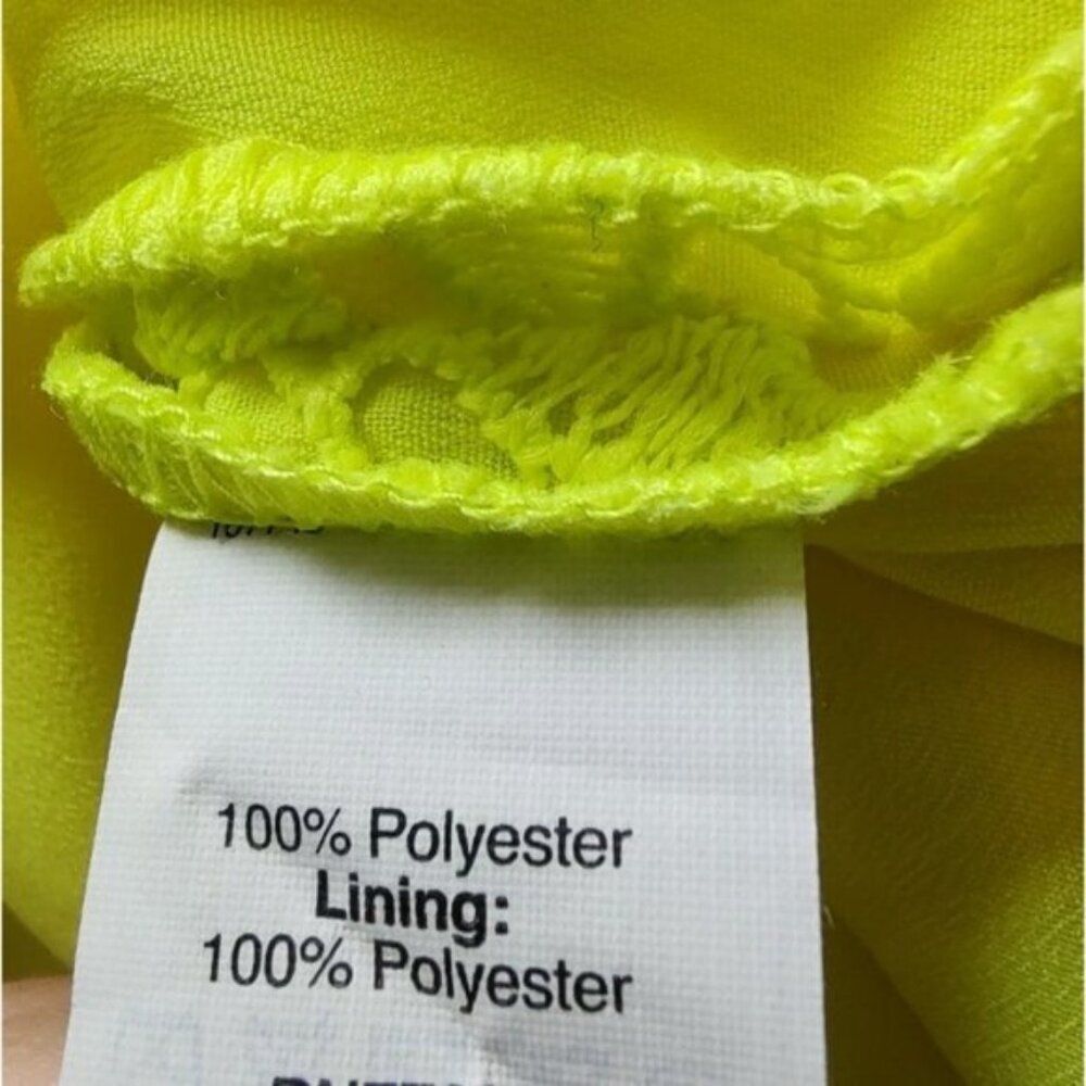 J Crew Collection lace dress bright yellow green size 0 - Picture 7 of 10